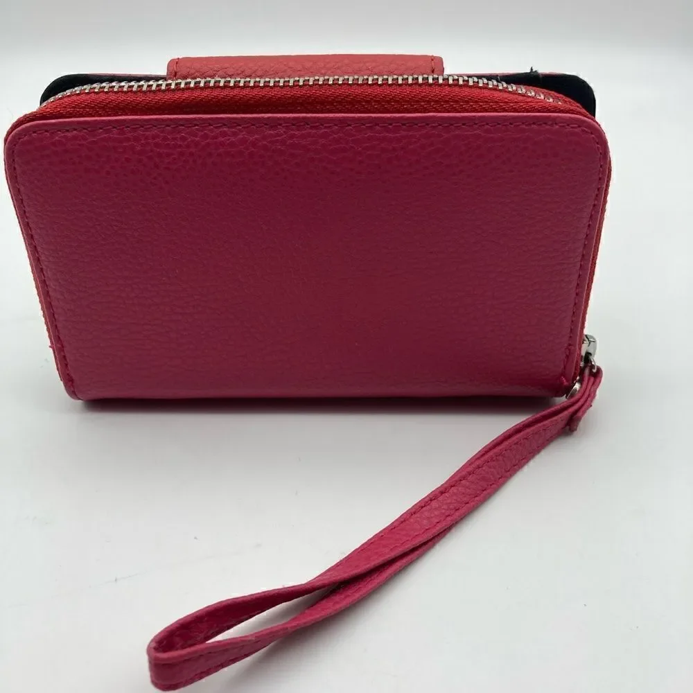 Dana Buchman  Leather Wallet Red/Pink Color
